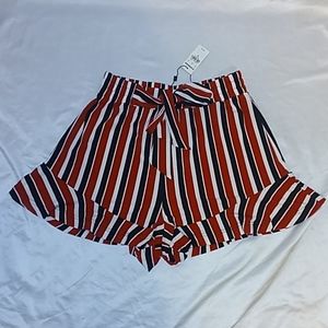 Express high waisted ruffle shorts